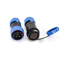 Connecteur d'alimentation étanche IP68 BYLJQ LD12 LD16 LD20 LD28-2 3 4 5 6 7 9 broches, prise industrielle sans soudure, fiche aviation