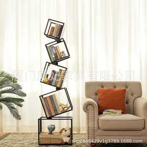 Estantería Five Elements de 5 niveles, negra, que ahorra espacio, para almacenamiento moderno y muebles creativos - Product Image 2