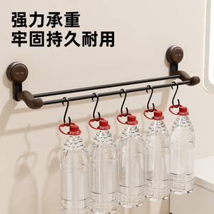An Zhenya Double Layer Towel Rack 60 Cm <b>Suction</b> <b>Cup</b> Wall Mounted Bathroom Towel Bar With Ventilation Design - Product Image 4