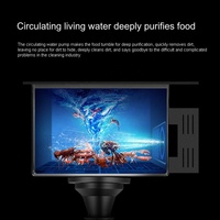 Barre rectangulaire évier intelligent catalyseur d'eau évier de purification évier de cuisine en acier inoxydable 304 avec lave-gobelet et couvercle