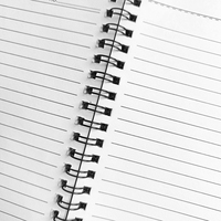 Carnet à spirale professionnel à motif café, ligné, pour étudiants, avec double reliure spirale, pour l'école et le bureau