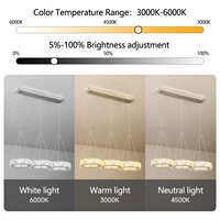 Lustre moderne en cristal chromé à trois lumières personnalisé, luminaire suspendu pour hôtel et décoration intérieure