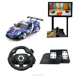 Coche <span class=keywords><strong>de</strong></span> Carreras FPV RC con Cámara, Pista Modular <span class=keywords><strong>de</strong></span> 5.8*2.8M y Juego <span class=keywords><strong>de</strong></span> Volante y Pedales, Simulador <span class=keywords><strong>de</strong></span> Carreras Inmersivo para Adultos - Product Image 4