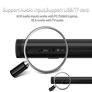 Soundbar Voor Tv, Soundbar Met Bt, Automatische Volumeboost, 3 Equalizer-Modi, 2 In 1 Afneembare Soundbar Voor Tv/Pc/Gaming/Projectoren - Product Image 5
