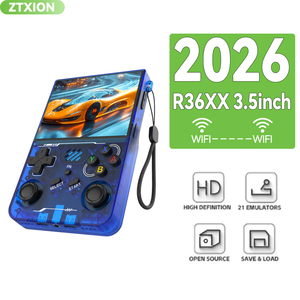 R36XX <b>Retro</b> <b>Handheld</b> Game <b>Console</b> 3.5-inch HD Screen Double Joystick 3000mAh Video Game <b>Console</b> Support Two Players - Product Image 2