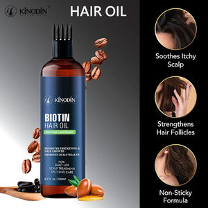 Huile organique de croissance de cheveux de marque privée avec biotine et huile de noix de coco soin naturel du cuir chevelu massage traitement de repousse des cheveux - Product Image 3