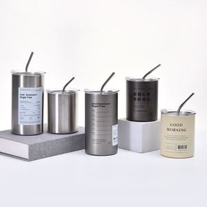 Coffee Cup Insulated Stainless Steel Vacuum Custom Cup With Lids Barista Home Coffee <b>Mug</b> - Product Image 1