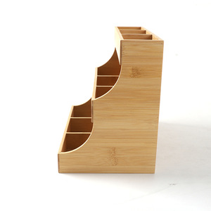 Étagère à épices multicouche en bois pour comptoir de cuisine, support de rangement pour capsules de café et sachets de thé pour salle de thé, articles divers - Product Image 2