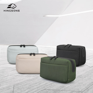 Kingsons Toiletry Bag Rectangle Solid Color Large Capacity Travel <b>Makeup</b> <b>Storage</b> Bag <b>For</b> Everyday Use - Product Image 1