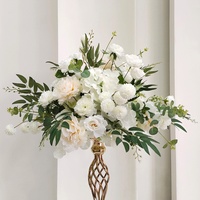 Fleurs artificielles en soie de haute qualité, vente en gros, roses et hortensias, style européen et chinois, décoration de mariage, centres de table