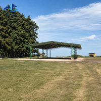 Bâtiment de stockage agricole et bâtiment de stockage d'engrais avec structure en acier sur mesure
