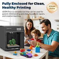 FLASHFORGE AD5M 3D Printer 1-klik otomatis penuh kalibrasi 600mm/S presisi berkecepatan tinggi CoreXY setiap lapisan pipa bisa ditukar cepat baru