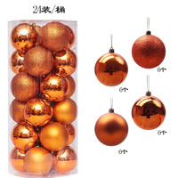 3-8CM Klassieke Kerstballen 24st/doos Nieuw Ontworpen Plastic Bal in Doos Kerstboomdecoratie Kerstbal
