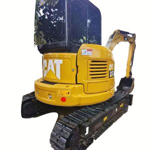 Mini-excavatrice hydraulique sur chenilles d'occasion Caterpillar 303.5 CAT 303.5 de 3 tonnes et 3,5 tonnes d'origine japonaise avec accessoires tarière et brise-roche - Product Image 1