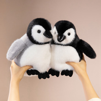 Boneka Penguin Gemuk Lucu, Boneka Hewan Penguin Lembut dan Tebal, Boneka Plushie Arktik Realistis, Hadiah Anak, Grosir, Pereda Stres