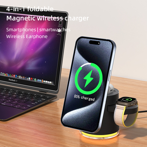 <span class=keywords><strong>Cargador</strong></span> inalámbrico multifunción 4 en 1 Carga plegable magnética para <span class=keywords><strong>iPhone</strong></span> para Samsung para <span class=keywords><strong>AirPods</strong></span> para <span class=keywords><strong>Apple</strong></span> <span class=keywords><strong>Watch</strong></span> Integrado - Product Image 5
