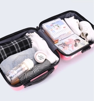 Valise à roulettes pour enfants, rose et bleue, adorable, pour filles et enfants, pour l'école et les vacances