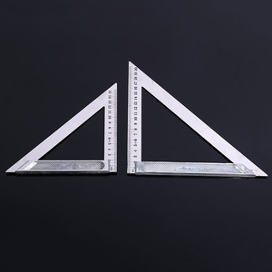 Aluminum Alloy <b>Set</b> <b>Squares</b> 15 20 Cm Steel Ruler Angle Gauge For Woodworking Construction Measuring Tools - Product Image 2
