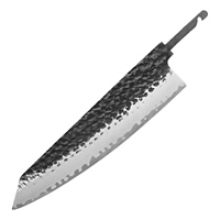 Lame de couteau vierge forgée martelée en acier 9cr18MOV pour couteaux de cuisine Santoku, Chef, Nakiri, Cleaver, Bunka pour la fabrication de couteaux DIY