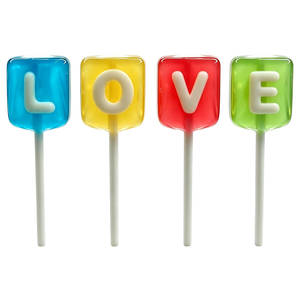 Sucettes BESTAR pour enfants, bonbons durs en forme de cube, saveur fruitée multicolore, 17g, 20 pièces, motif LOVE romantique - Product Image 5