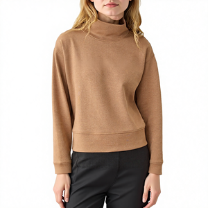 เสื้อคอเต่าผ้าฟลีซเนื้อหนัก 380 แกรม ระบายอากาศได้ดี สีพื้น ย้อมธรรมดา ทรงปกติ แบบวินเทจ ยูนิเซ็กซ์ ผ้าฝ้าย 100% สำหรับฤดูหนาว - Product Image 4