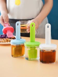 One Press Silicone Oil Kitchen <b>Tools</b> High Temperature Resistant Edible Barbecue Brush - Product Image 3