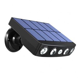 Powerful 4 <b>LED</b> IP65 Solar Security <b>Lights</b> Outdoor <b>Sensor</b> <b>Motion</b> 3 Modes Waterproof Dimmable Wall Street Garden Night Work Lamp - Product Image 1