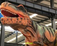 Modèle de dinosaure T-Rex animatronique personnalisé de 13 m en silicone et acier pour centre commercial, parc public, aire de jeux et maison