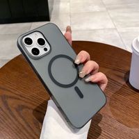 Funda de teléfono transfronteriza magnética de lujo al por mayor para Apple 17 Pro Max Color naranja 16 Pro funda rígida mate para teléfono móvil