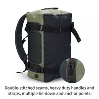 Sac de sport imperméable en PVC robuste personnalisé de 40L 60L pour le voyage, le camping, la gym, la navigation de plaisance, le kayak, la randonnée, avec bretelles