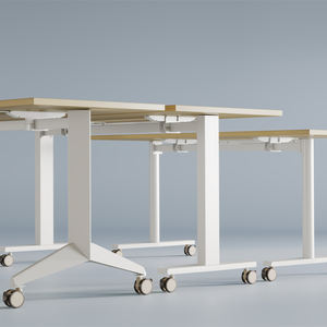 OMNI Modern Foldable Laptop Training Table - Flip <strong>Top</strong> Nesting <strong>Design</strong> for Office &amp; <strong>Industrial</strong> Use - Product Image 5