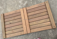 Planches de terrasse en bois dur naturel brésilien Ipe pour extérieur, à installer soi-même, 48 pouces de long, 24 pouces de large, 1,5 pouce d'épaisseur