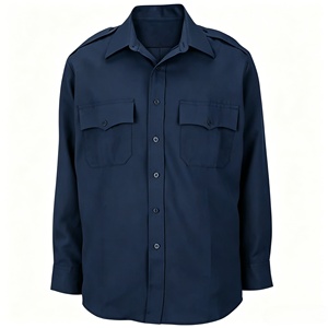 Suministro de fábrica personalizado táctico negro blanco gris azul marino uniforme guardia camisa de seguridad para hombres - Product Image 5