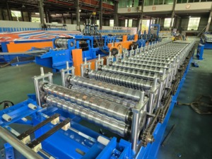 เครื่องขึ้นรูปม้วน HUAYING ความกว้างป้อนวัสดุ 1000 มม. ความหนา 0.3-0.7 มม. สำหรับแผ่นหลังคาโลหะ - Product Image 4