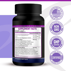 Aanpasbare Kruidenafslankcapsules Witte Nierbonen Groene Koffie Melatonine Magnesium-Spijsverteringssupplement Voor Gezondheid - Product Image 5