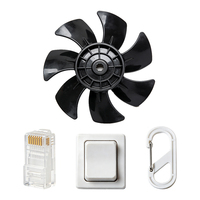 Custom ABS Injection Molded Plastic Fan Blade RJ45 Connector Switch Housing Carabiner Clip OEM Precision Injection Mold Parts