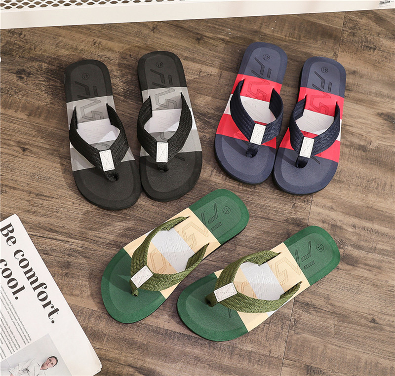 Foam Summer Beach Flat Shoes Outdoor Casual Men Flip Flops Slippers Wholesale