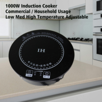 Table de cuisson à induction encastrable électrique 2000W, panneau en verre trempé, écran LED, commande tactile par capteur, multifonction, pour usage domestique