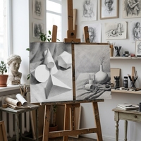 Papier à dessin et à croquis pour étudiants en art professionnel - Compatible sérigraphie - 80g - 50 feuilles/sac - Texture unique