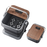 Masseur de bain spa électrique portable moderne pour les pieds avec chaleur Shiatsu Detox pliable pédicure rouleau de massage électrique portable
