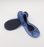 Ballerines pour femmes bleu marine personnalisées OEM légères été/automne chaussures plates avec motif imprimé