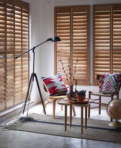 Volets de <span class=keywords><strong>baie</strong></span> <span class=keywords><strong>vitrée</strong></span> en PVC de haute qualité, design moderne, avec motif d'ouverture verticale, aspect <span class=keywords><strong>bois</strong></span>, TOMA France - Product Image 2