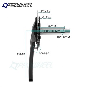 <span class=keywords><strong>Prowheel</strong></span> 170MM 36-26 dents Ensemble de plateau de chaîne de vélo 10 11 12 vitesses Manivelle pour vélo de montagne Fournisseur en gros - Product Image 3
