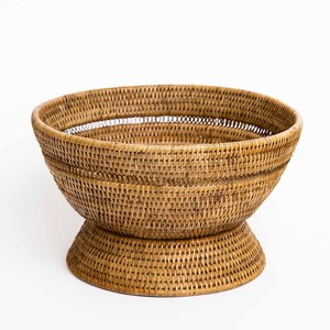 Bols de service alimentaires de qualité exclusive en rotin avec finition naturelle parfaits pour la vaisselle élégante et la solution de stockage de fruits - Product Image 5