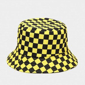 หมวกบักเก็ตแบบพลิกกลับได้ ลายสก็อต ป้องกันแสงแดด สำหรับตกปลา ขายดีในยุโรป อเมริกา ช่วงฤดูร้อน - Product Image 4