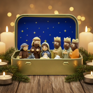 Wancai, Fabricante Original OEM, Juego de Figuras de Natividad Impresas en 3D a Escala 1/12, Decoración Religiosa con Temática de Cine y Televisión, Regalo - Product Image 1