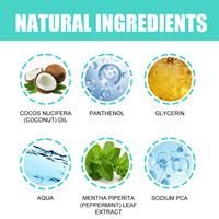Enjuague Bucal OEM de Coco y Menta con Mentol y Raspador de Lengua, Sin Alcohol, 100 ml, Blanqueador Dental, Antiséptico, Aliento Fresco, Encías Saludables