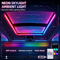 Bande LED d'ambiance universelle pour toit ouvrant de voiture, lumière d'ambiance RGB USB pour toit ouvrant, lampe d'ambiance LED