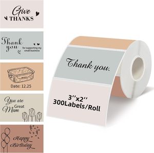 Étiquettes thermiques 3" x 2", autocollantes, rectangulaires, pour imprimante thermique, pour prix, codes-barres, envoi postal, noms - Product Image 1