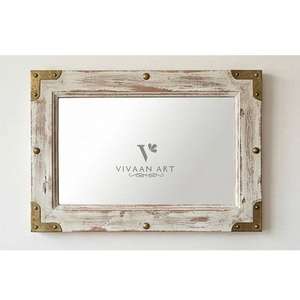 Luxury Handmade Eco-Friendly Art Deco Gold Frame Wood Wall <b>Mirror</b> Elegant Decorative <b>Mirror</b> for Bedroom Living Room Bathroom - Product Image 2